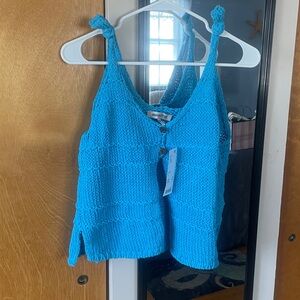 Urban outfitters Kimchi blue split front crochet top